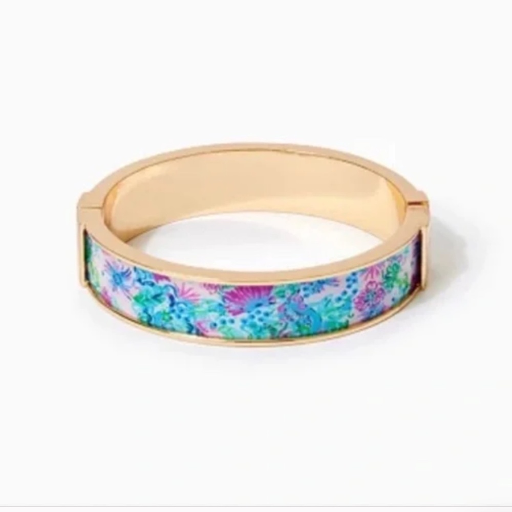 Lilly Pulitzer Mandevilla Baby Paradise Petals GWP Photodome Bangle NWT